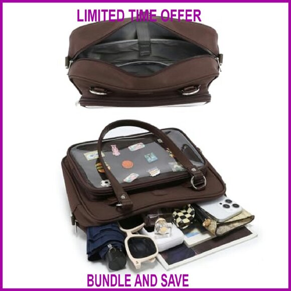 Oxford Ita Bag Crossbody Shoulder Satchel Messenger Backpack Pins Display - Picture 5 of 8